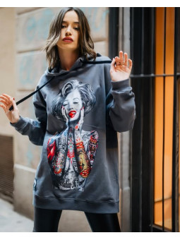 SUDADERA UNISEX MARILYN...