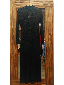 VESTIDO ANIMAL PRINT NEGRO